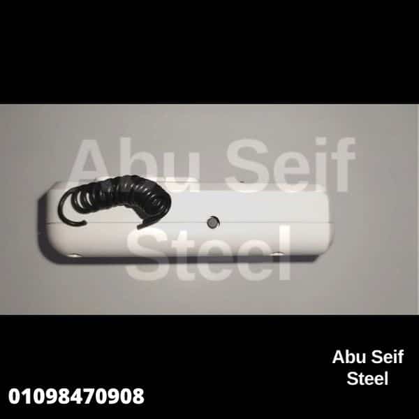 لوحة تحكم شيش حصيرة صيني TM5030 — من الجانب بسلك الإيريال | roller shutter receiver TM5030, side view with antenna