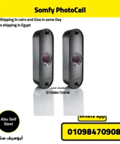 Somfy Cell Master Pro Bitech photocell pair for gate motors, BUS or 4-wire NO/NC wiring, obstacle detection, available in Egypt.