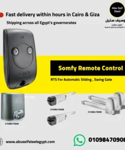 Somfy RTS remote control for gate and roller shutter, control up to 2 RTS products.