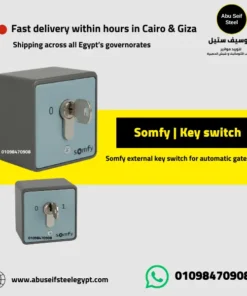Somfy external key switch for automatic gate systems in Egypt.