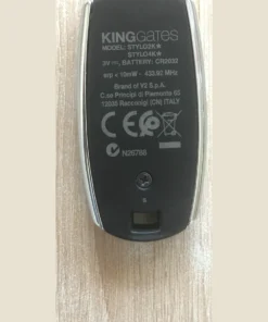 ريموت King Gates Stylo 4K إيطالي 4 زراير — KING gates Stylo 4K remote — ليبل الضهر STYLO4K وCR2032 و433.92 MHz — صورة 6